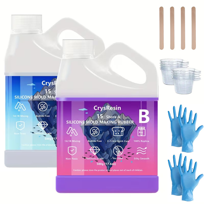 Resin Kit Cast - 2 Flaconi da 500ml di Silicone