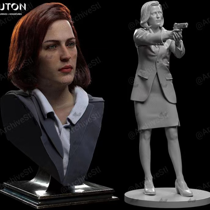 Model Kit Warhammer - Gillian Anderson Cully 75mm Figura in
