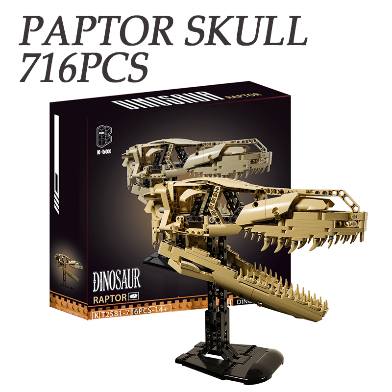 Model Kit Dinosaur - Set di Blocchi da Costruzione Raptor