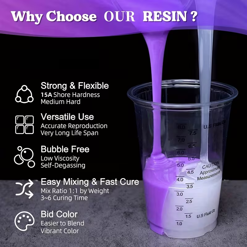 2 Flaconi da 500ml di Silicone - Resin Kit Cast recensione e prezzo
