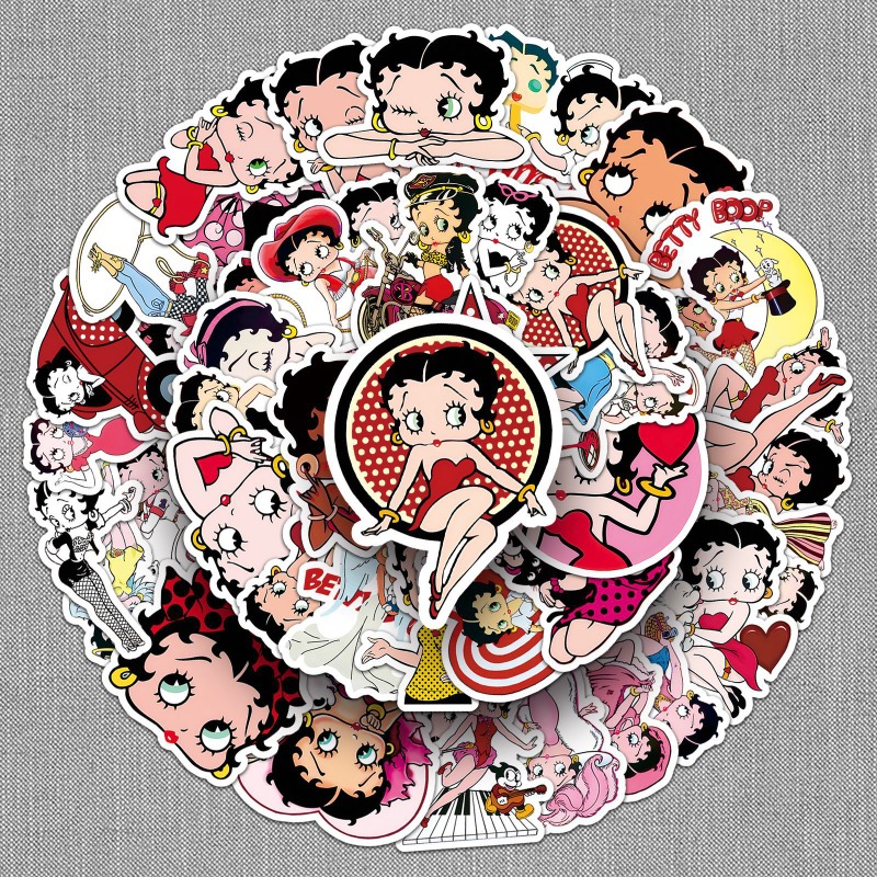 50 adesivi Betty Boop ad alta  - Model Kit Girl recensione e prezzo