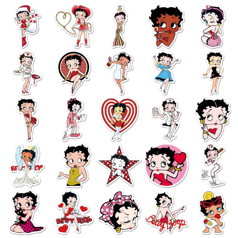 50 adesivi Betty Boop ad alta  - Model Kit Girl recensione e prezzo