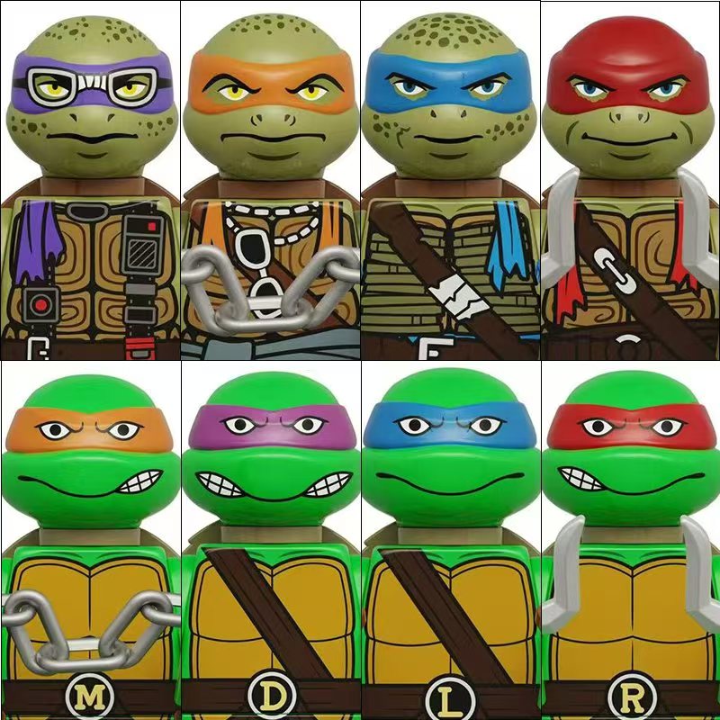 Set di 4 o 8 Mini Action Figur - Model Kit Ninja recensione e prezzo
